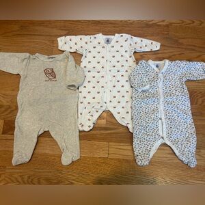 Petit Bateau - 1M Footie Bundle - brand new!